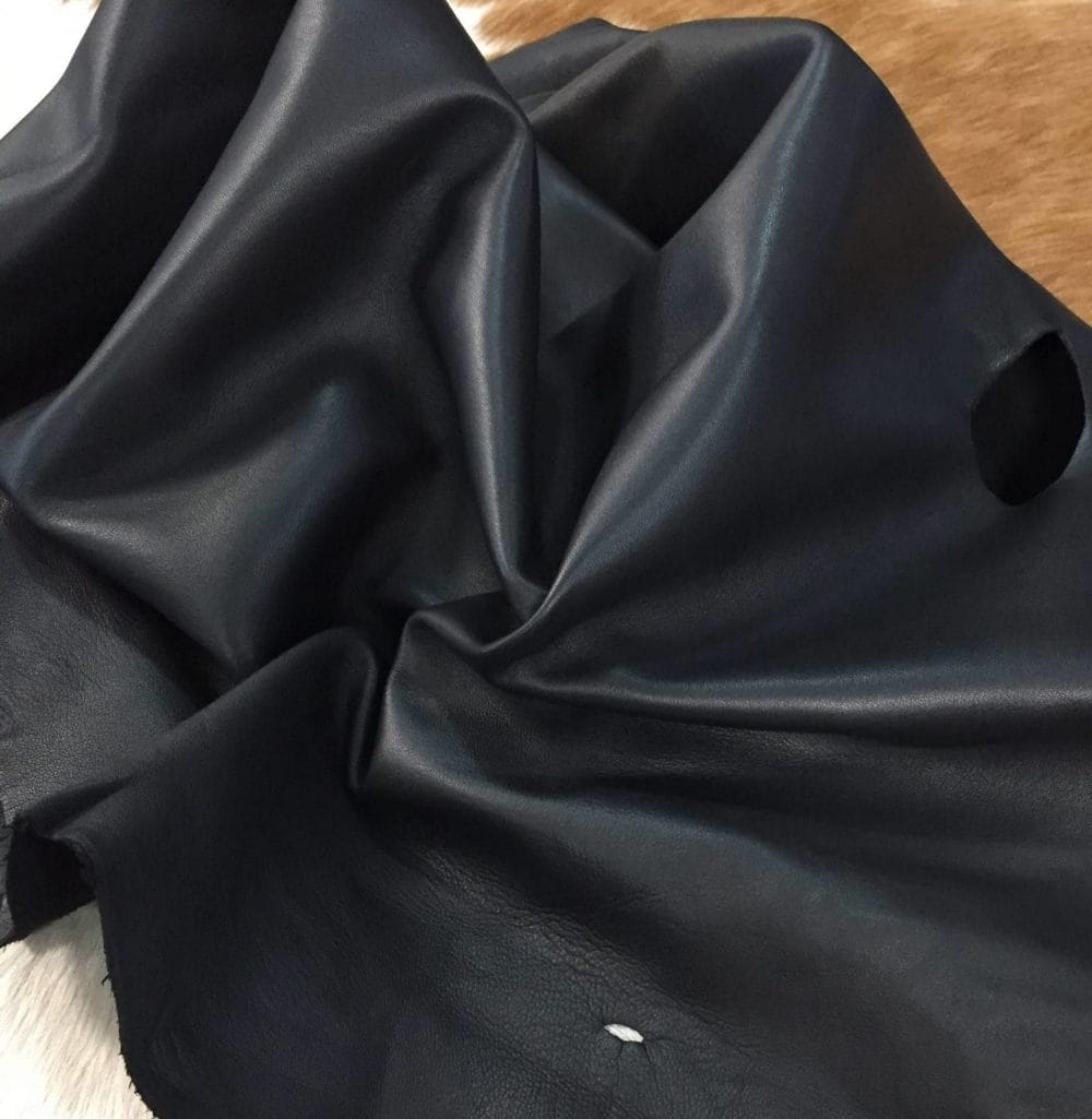 Economy Lambskin Nappa Leather 2 oz Black